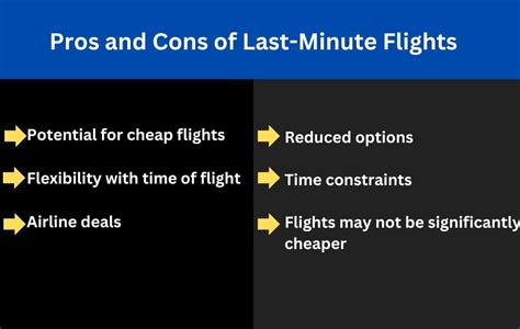 Last minute fares: the pros and cons of booking late.